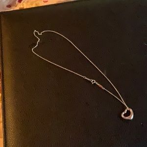 Tiffany & Co necklace Elsa Peretti open heart